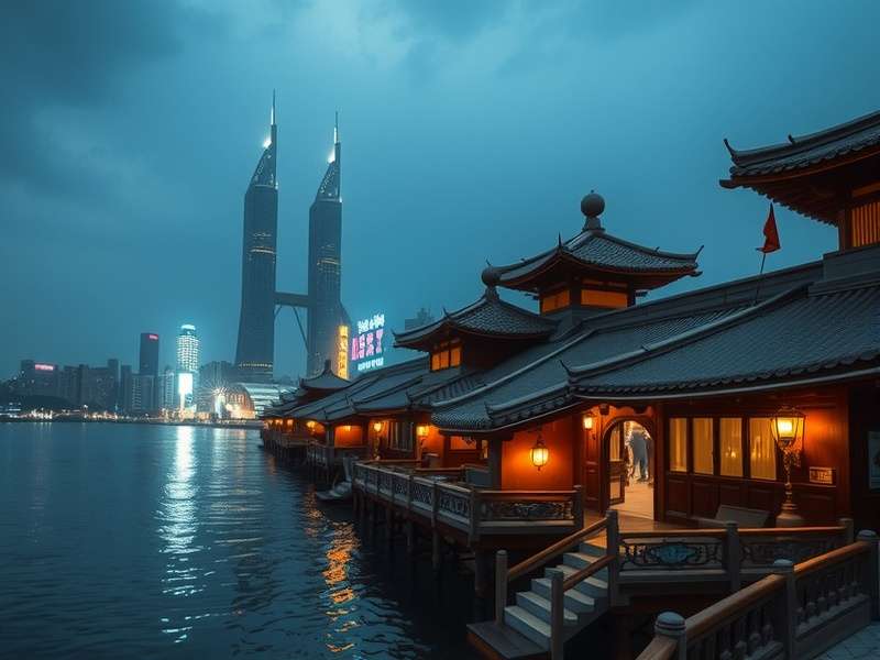 水产养殖工人工作场景